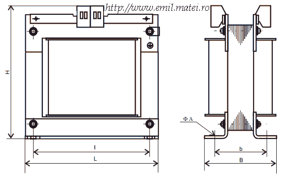 Cote transformatoare TMA-E Cote transformatoare TMA-E