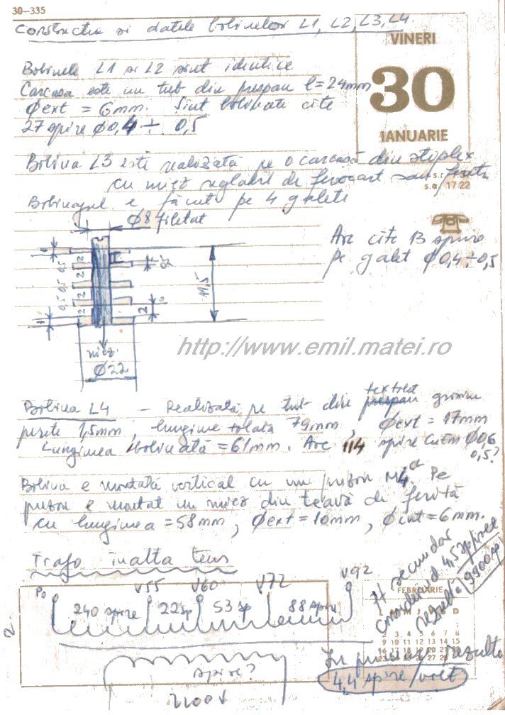Generator de impulsuri AJG-4 - detalii bobine Generator de impulsuri AJG-4 - detalii bobine