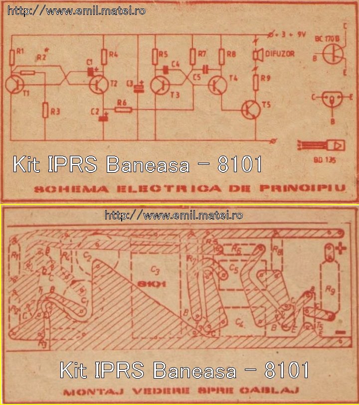 Kit 8101 - Sirena - Schema electrica si PCB Kit 8101 - Sirena - Schema electrica si PCB