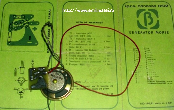 Kit 8102 asamblat - Generator Morse Kit 8102 asamblat - Generator Morse