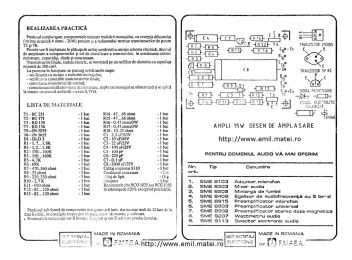 Click pentru marire PCB kit 8310 IPRS Baneasa - Amplificator 15W Click pentru marire Prezentare kit 8310 IPRS Baneasa - Amplificator 15W