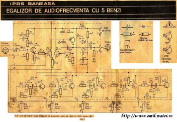 Click pentru marire Kit 8406 - Egalizator de audiofrecventa cu 5 benzi - fig1 - schema electrica Click pentru marire Kit 8406 - Egalizator de audiofrecventa cu 5 benzi - fig1 - schema electrica