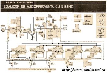 Click pentru marire Kit 8406 - Egalizator de audiofrecventa cu 5 benzi - fig1 - schema electrica Click pentru marire Kit 8406 - Egalizator de audiofrecventa cu 5 benzi - fig1 - schema electrica