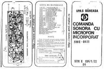 Click pentru marire Kit 8411 - Comanda sonora cu microfon incorporat Click pentru marire Kit 8411 - Comanda sonora cu microfon incorporat