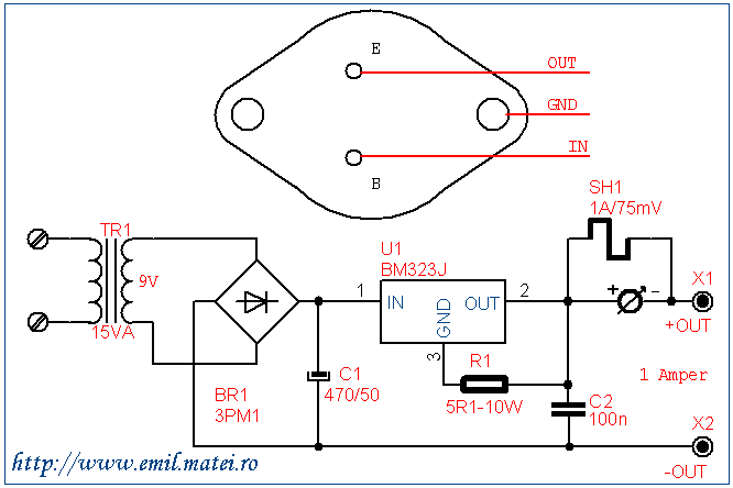Generator de curent constant - 1 amper