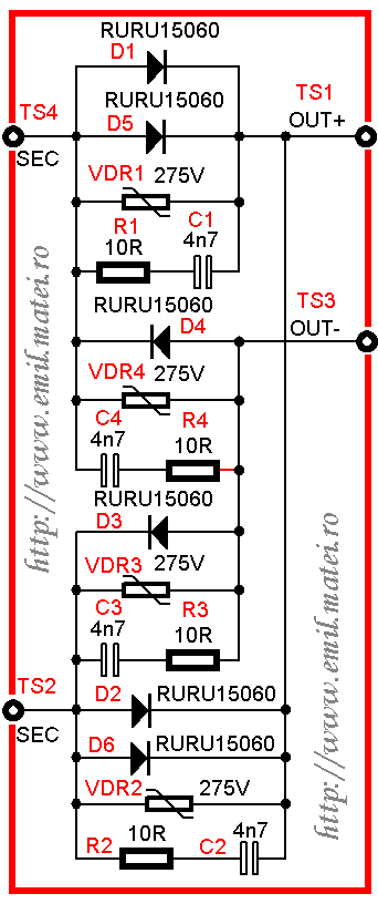 Cebora TIG SOUND AC/DC 1835/M - Schema electrica Diode group (28) code 5.605.555 Cebora TIG SOUND AC/DC 1835/M - Schema electrica Diode group (28) code 5.605.555