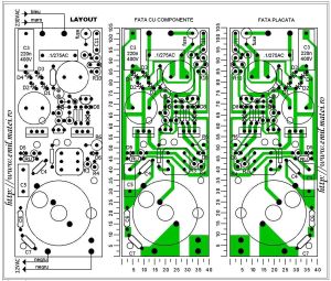 PCB transformator electronic 110W