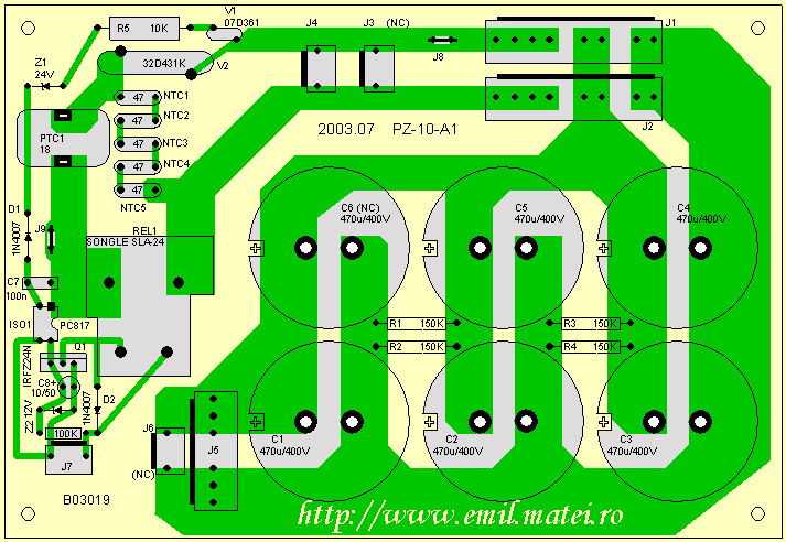 Soft Start Circuit PCB Soft Start Circuit PCB