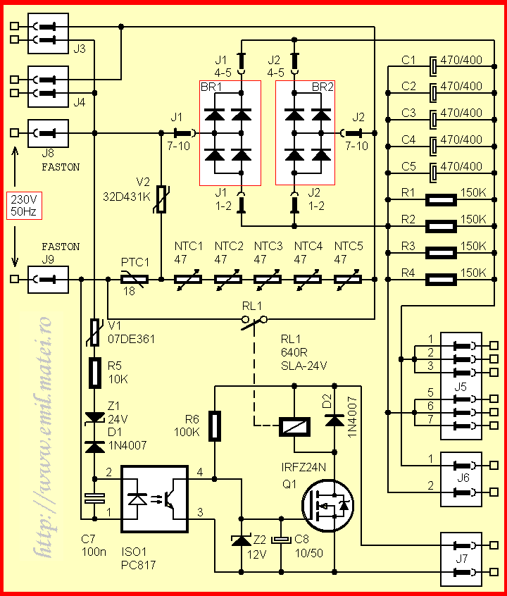 Soft Start Circuit Schematic Soft Start Circuit Schematic