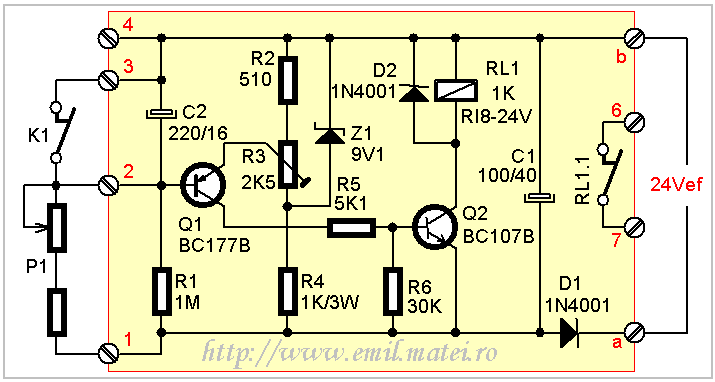 Schema releu de timp LMGT cod 7447 Electroaparataj Schema releu de timp LMGT cod 7447 Electroaparataj