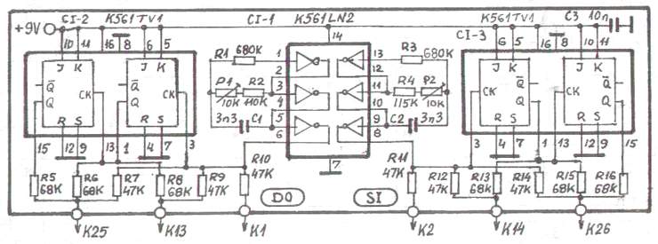 Fig.2 - Schema generare tonuri pentru lanturile DO & SI