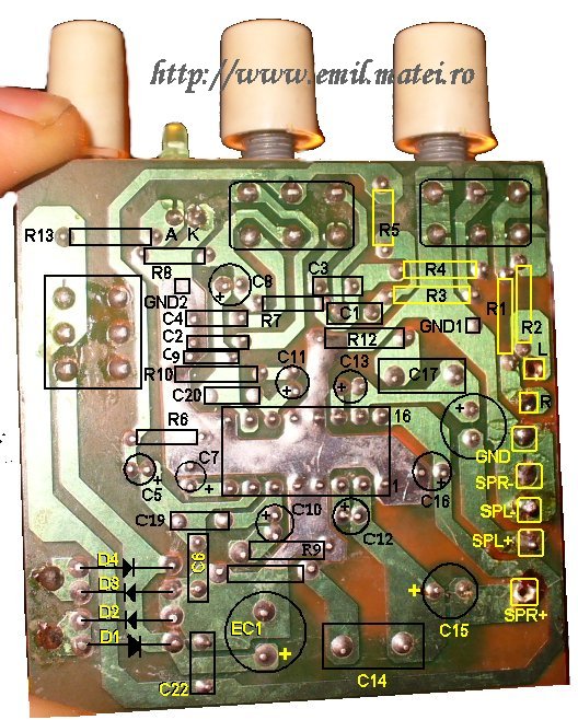 PCB Layout - TEA2025 amplifier