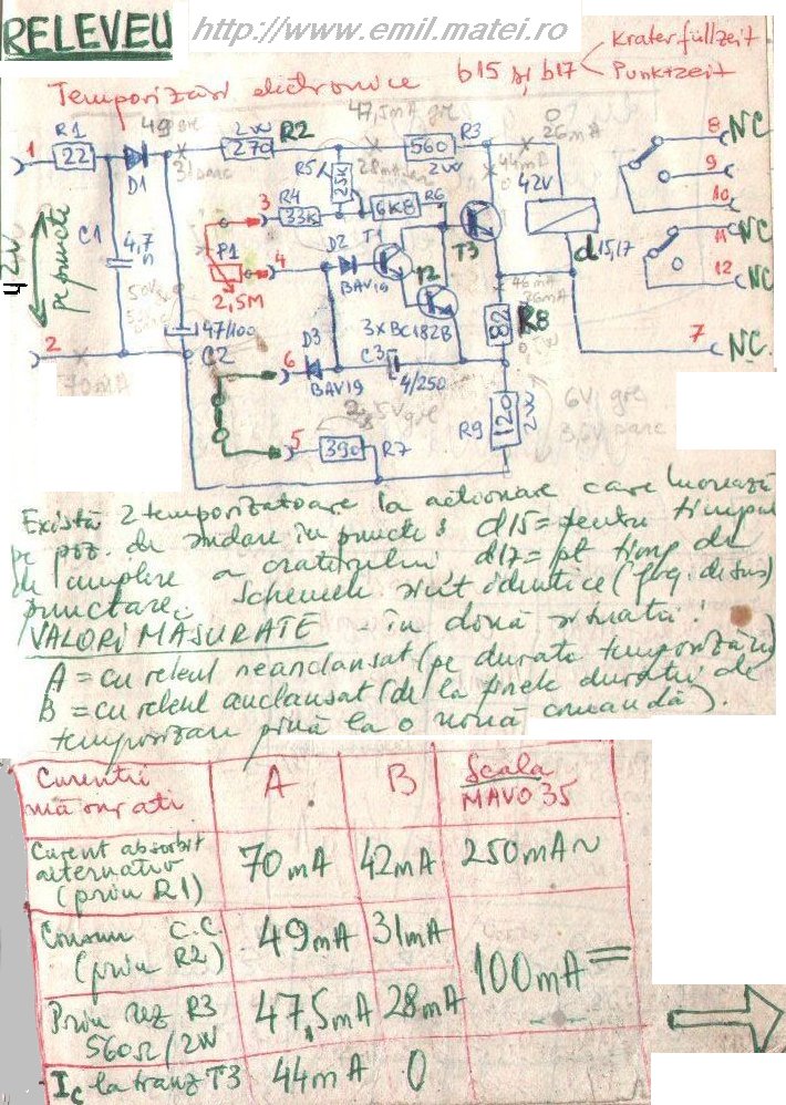 Schema temporizatoare pentru sudare in puncte UNIWIG GW350 Schema temporizatoare pentru sudare in puncte UNIWIG GW350