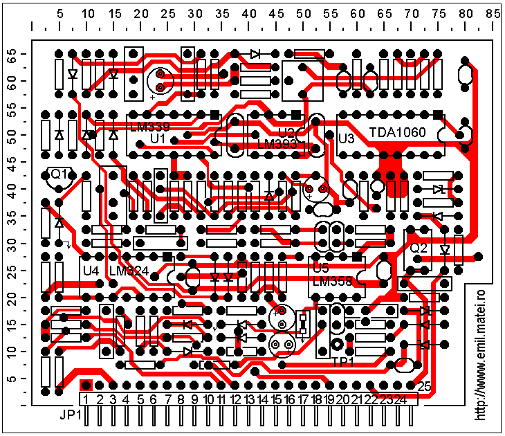 Lincoln Invertec V140-S Control PCB layer 1 Lincoln Invertec V140-S Control PCB layer 1