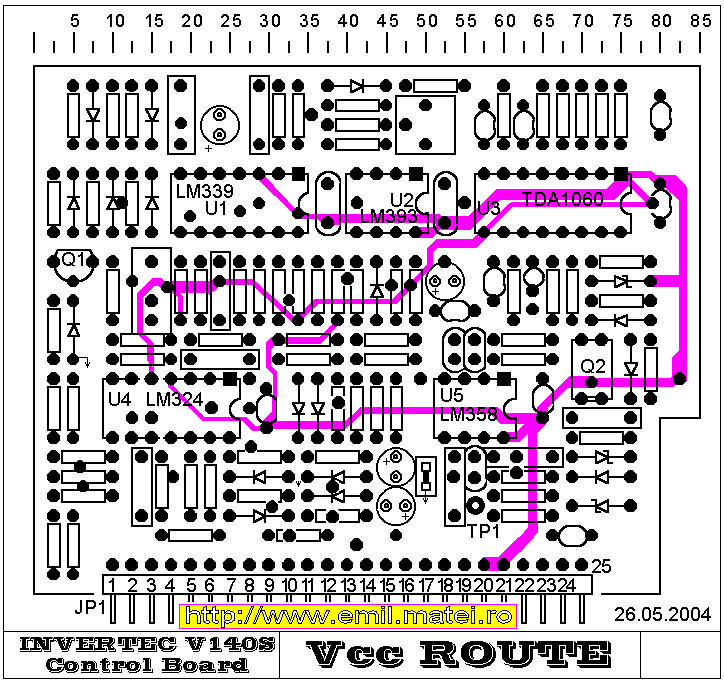 Lincoln Invertec V140-S Control PCB Lincoln Invertec V140-S Control PCB