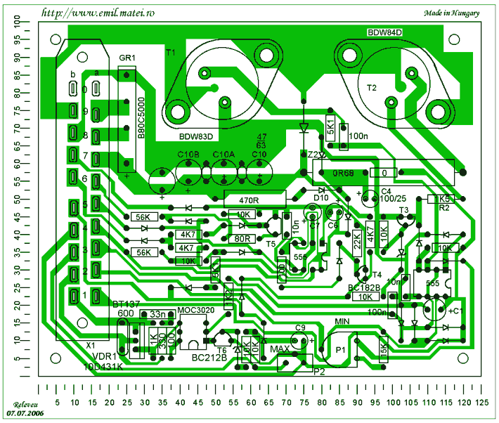 PCB Control instalatie de sudura MIG-MAG 