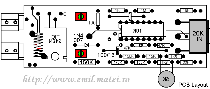 Hot air plastic welder - PCB Layout Hot air plastic welder - PCB Layout