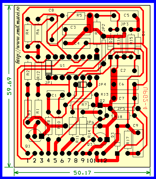 PCB Circuite de protectie si semnalizare invertor de sudare cu TDA1060 Circuite de protectie si semnalizare invertor de sudare cu TDA1060