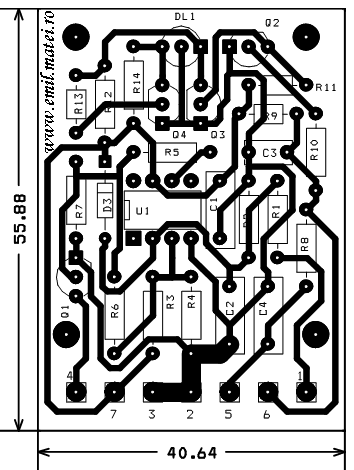 PCB Varianta circuit semnalizare PCB Varianta circuit semnalizare