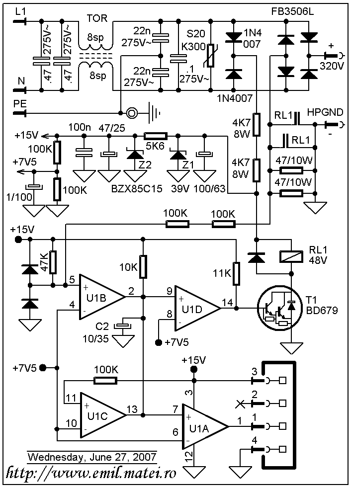Soft Start Circuit Schematic Soft Start Circuit Schematic