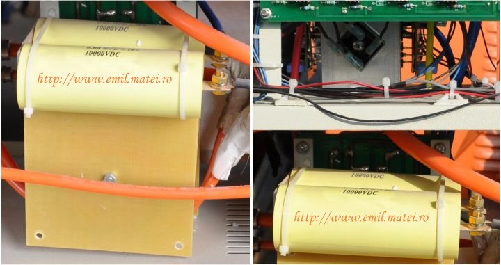 Detail resonance capacitor - Induction heat machine HX-15KW Detail resonance capacitor - Induction heat machine HX-15KW