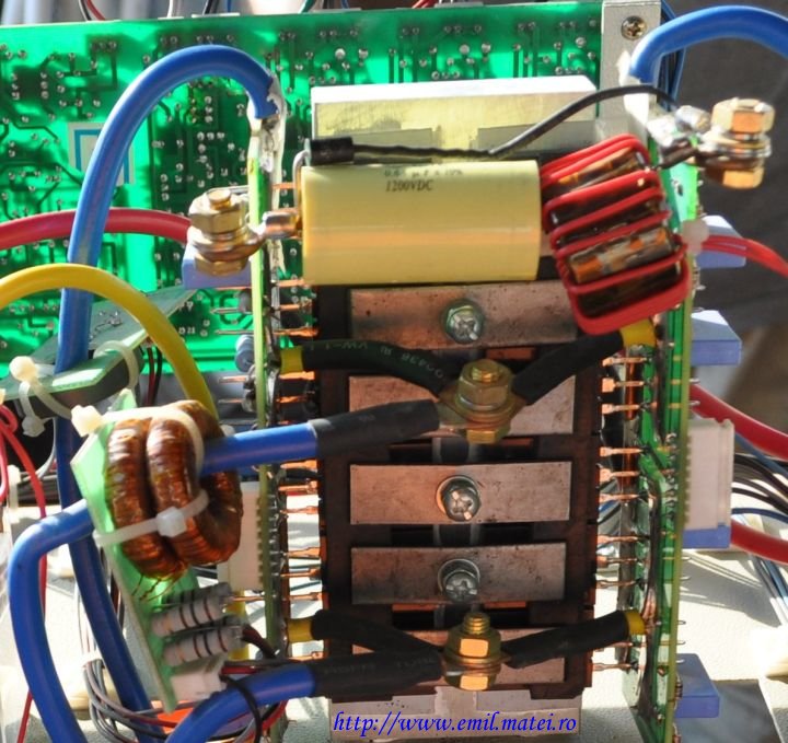Detail power transistors - Induction heat machine HX-15KW Detail power transistors - Induction heat machine HX-15KW