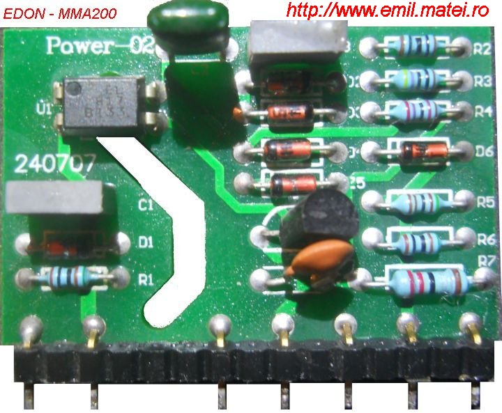 PCB Modul MT2 sursa auxiliara invertor de sudare EDON MMA 200 PCB Modul MT2 sursa auxiliara invertor de sudare EDON MMA 200
