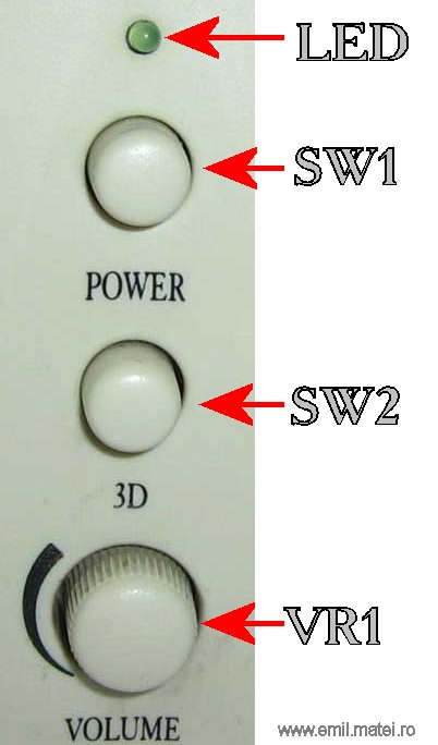 Front panel - LA4192 amplifier Front panel - LA4192 amplifier