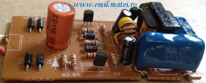 PCB - Balast electronic pentru lampi fluorescente de 18W PCB - Balast electronic pentru lampi fluorescente de 18W