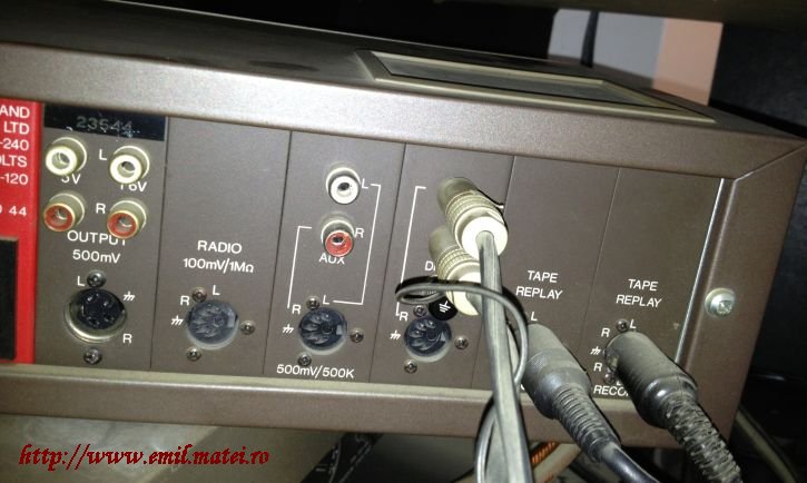 My QUAD44 Preamplifier (rear panel) My QUAD44 Preamplifier (rear panel)