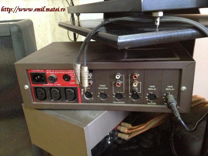 My QUAD44 Preamplifier (rear panel) My QUAD44 Preamplifier (rear panel)