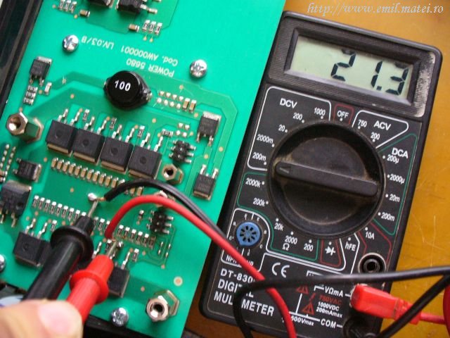 Exemplu de utilizare generator de curent constant - 1 amper
