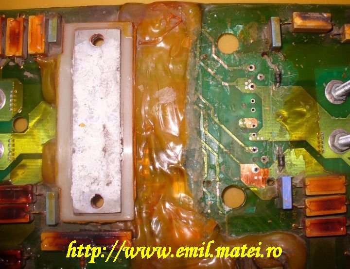 Lincoln Invertec V250S Power Board detail Lincoln Invertec V250S Power board detail