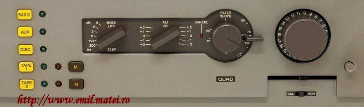 QUAD44 Preamplifier (front panel) QUAD44 Preamplifier (front panel)