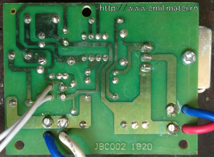 Foto PCB Aspirator de praf (vacuum cleaner) tip Singer VC2020 Foto PCB aspirator de praf (vacuum cleaner) tip Singer VC2020