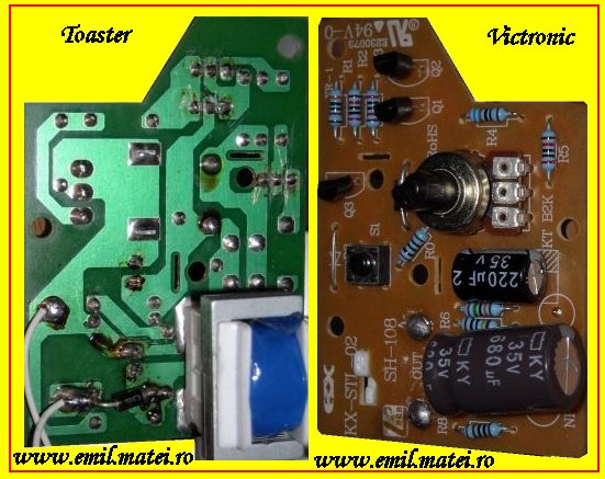 PCB - temporizator prajitor de paine Victronic PCB - prajitor de paine