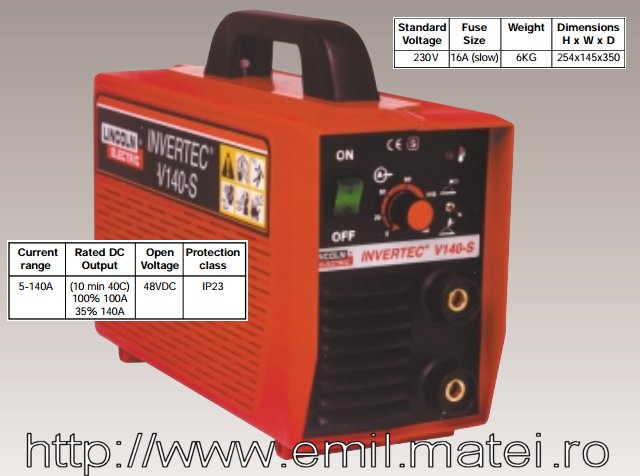 Lincoln Invertec V140-S Lincoln Invertec V140-S