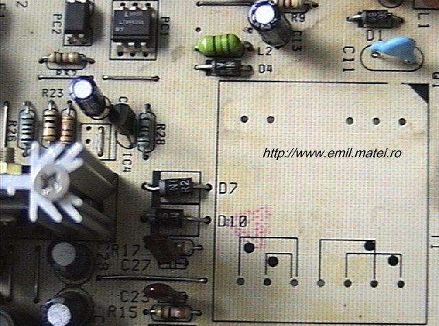 PCB smps YOUNGIL YLP150 - zona transformator (demontat) PCB smps YOUNGIL YLP150 - zona transformator (demontat)