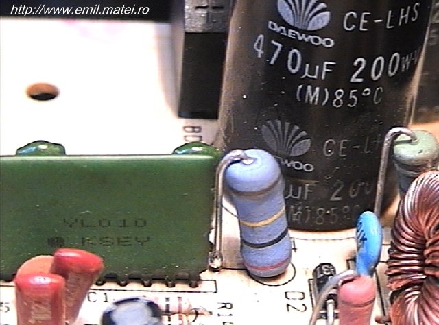 PCB smps YOUNGIL YLP150 - detaliu controller hibrid PCB smps YOUNGIL YLP150 - detaliu controller hibrid