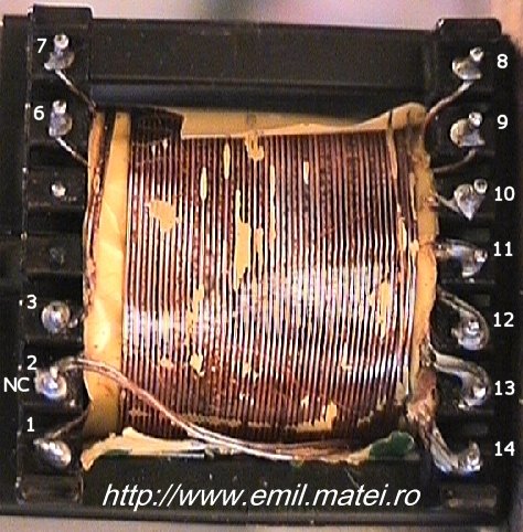 Pinout transformator smps cu controller hibrid YOUNGIL YLP150 Pinout transformator smps cu controller hibrid YOUNGIL YLP150