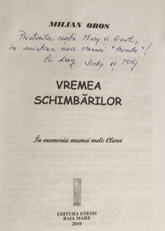 Milian Oros - Vremea schimbarilor Milian Oros - Vremea schimbarilor