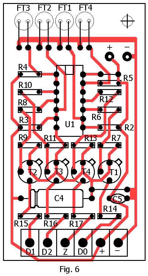Indicator de pozitie pentru antene - PCB